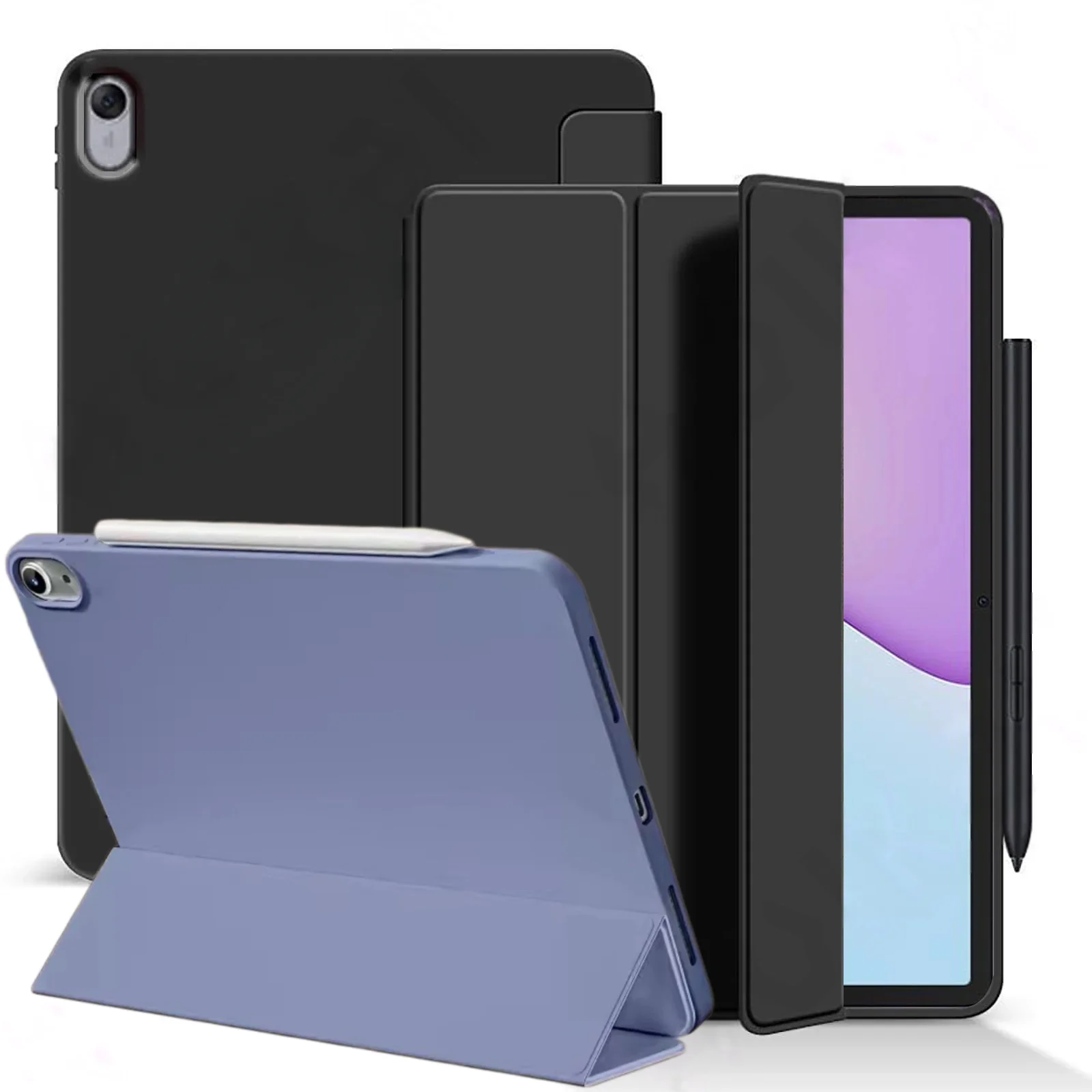 

For Air 11 M4 2026 M2 M3 Air 5 4 Case iPad 12th A19 11th A16 11'' 10th Gen 10.9 Pro 11 M5 2025 TPU Tri-Folded Stand Tablet Cases