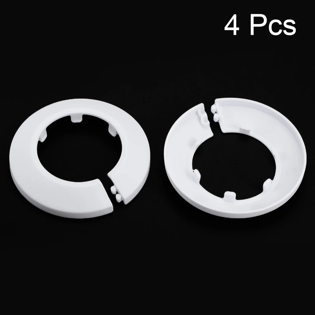 2/4/6/8Pcs Water Pipe Collar Pipe Cover Decoration PP Plastic Water Flange Pipe Escutcheon,Angle Valves Faucet 50mm-89mm White