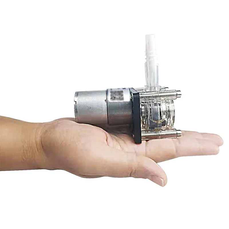 

Перистальтический насос с высоким расходом 12 В/24 В, простой в установке перистальтический насос, дозирующий насос, вакуумный насос, 500 мл/мин, плоская модель