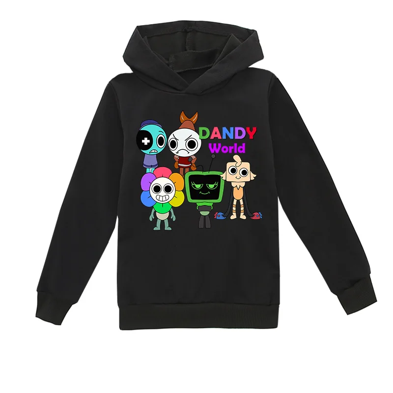 أطفال هوديي الكرتون Dandy's World طفل الفتيات طويلة الأكمام ملابس خارجية Dandys World Boys بلوزات غير رسمية ملابس الأطفال