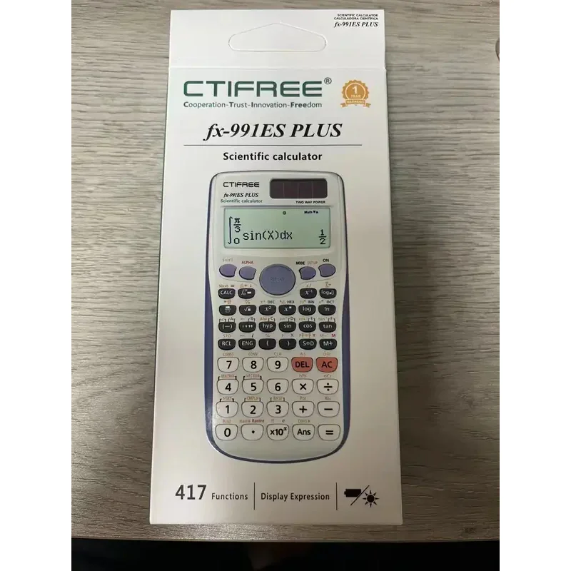 آلة حاسبة الوظائف العلمية متعددة الوظائف fx-991ES PLUS-417 وظيفة مصممة خصيصًا لامتحانات الطلاب والتغليف الاقتصادي #3