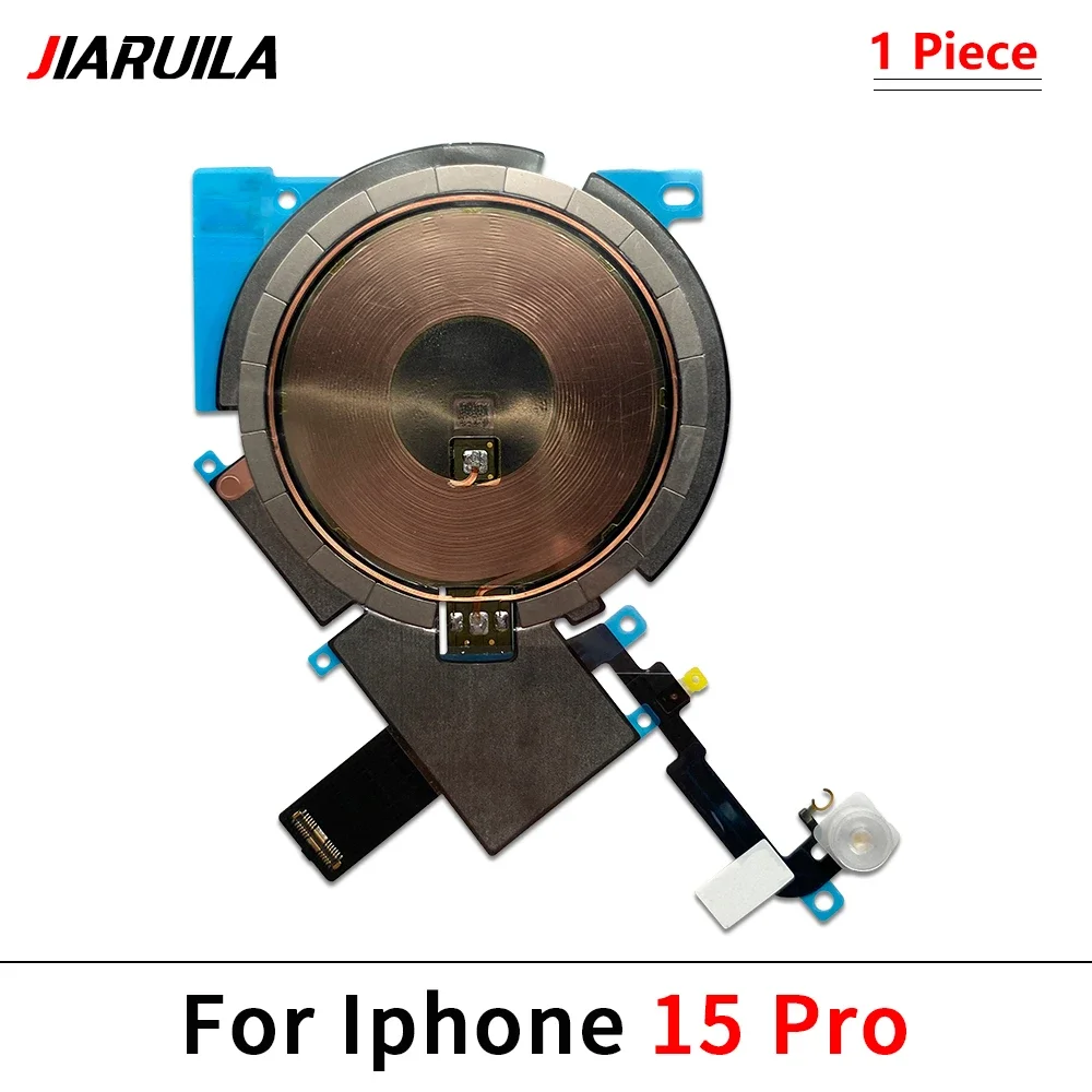 10Pcs，Wireless NFC For Iphone 15 14 13 12 Pro Max 13 12 mini 14 15 Plus Charging Coil Charge Panel with Power Volume Flex Cable