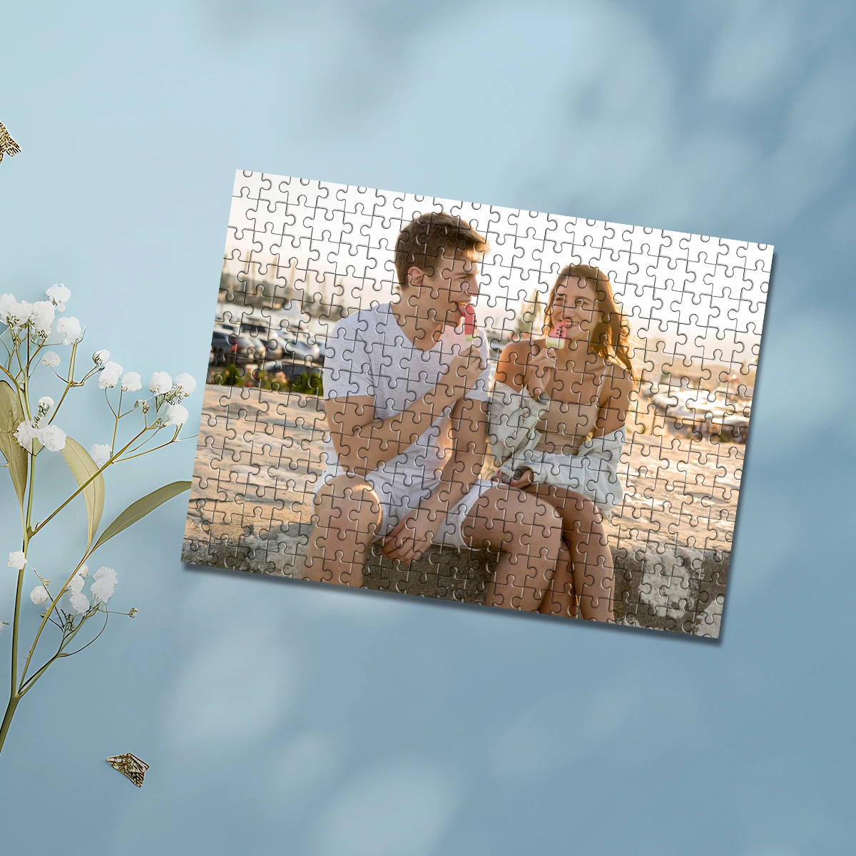 35/300/500/1000pcs Personalized Custom Photo Puzzle couple photos Picture Gift Personalized Puzzle Family Photo Puzzle