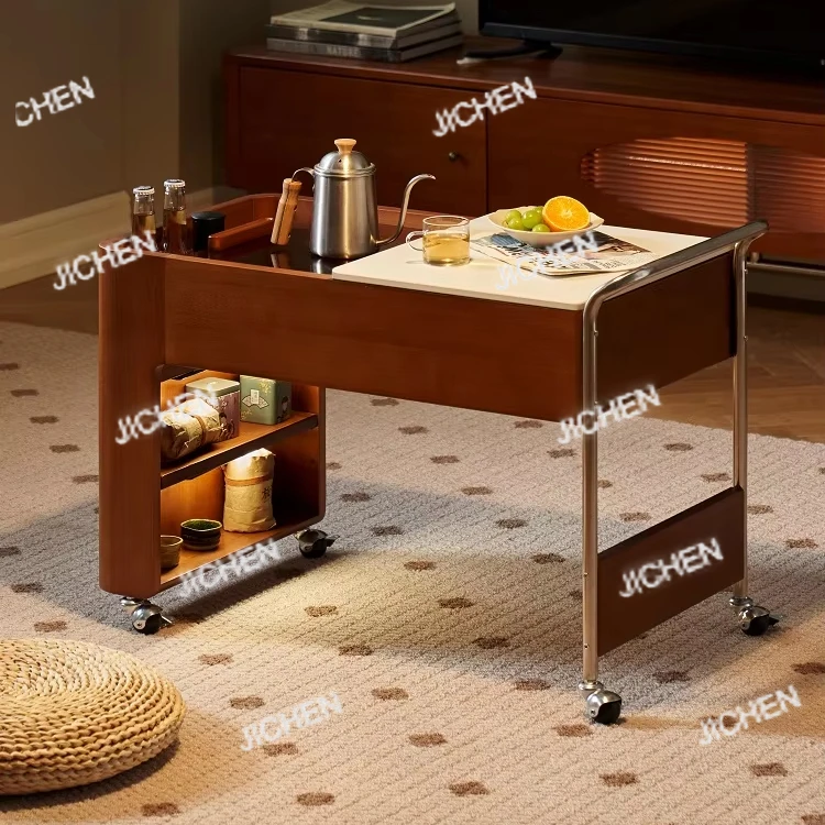 

N3182 Простая современная мебель для гостиной из цельного дерева, подвижный многофункциональный диван, боковой шкаф, угловой стол