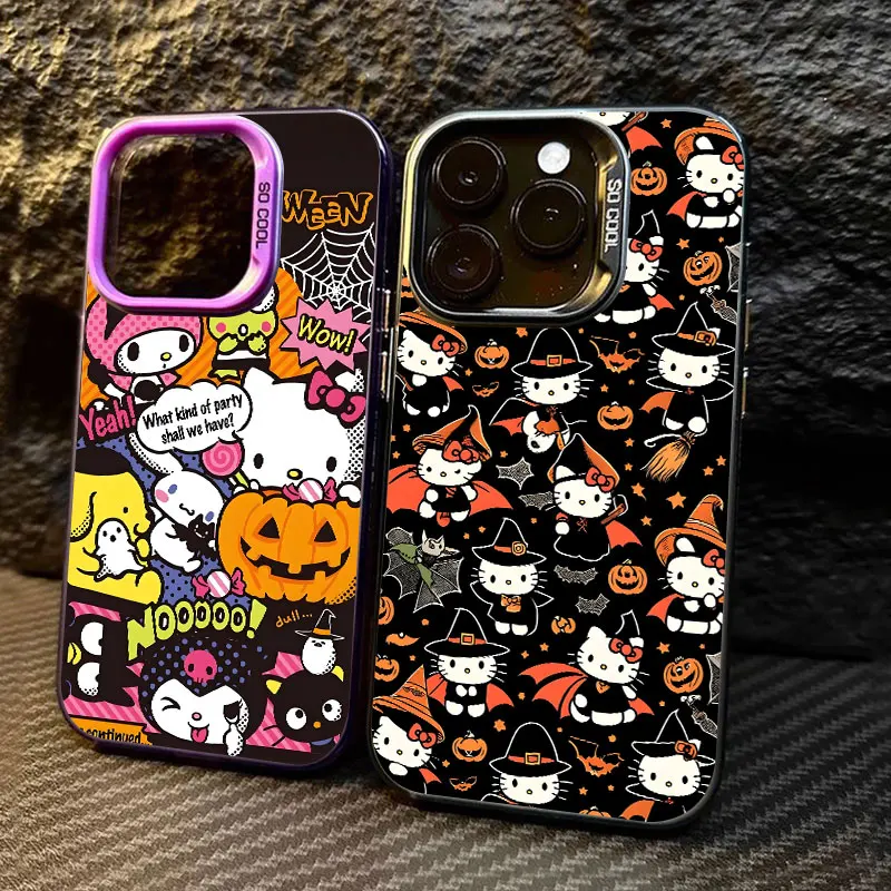 

Halloween Sanrio Hello Kitty Coque For Apple iPhone 17 Air 16e 16 14 15 13 11 Pro Max Plus 12 17 Pro Shockproof Case Phone Cover