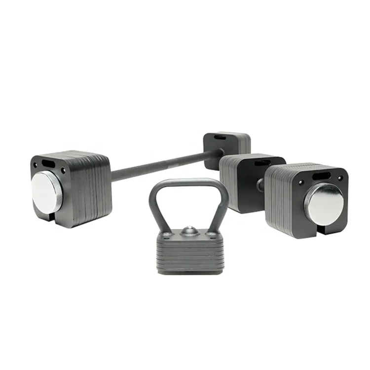 36KG 24KG 50LB 80LB  Quick Adjustment Dumbbell3 in 1 Detachable Square Set for Home