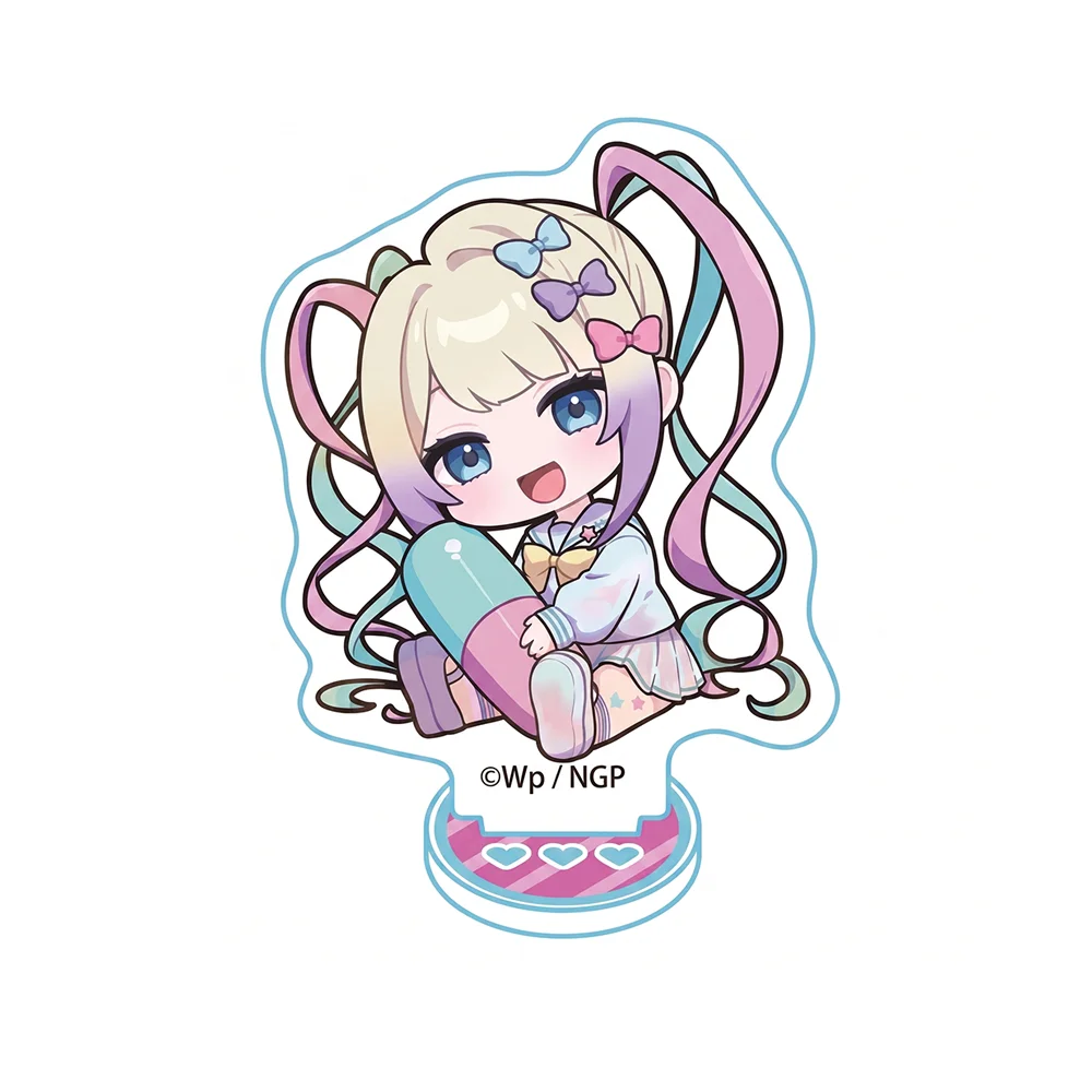 NEEDY GIRL OVERDOSE Cuddle Chibi Style 10CM Double Sided Acrylic Stand keychain Anime Stand Desktop Collect Gift For Fans