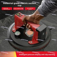 Tile Lifter 3600mAh Vacuum Suckers Lifting Tool 300KG Load Heavy-Duty Smart Display Large Electric Vacuum Suction Cup Glass