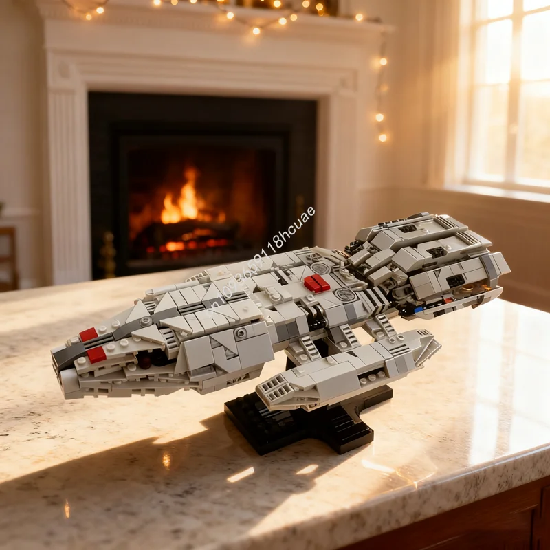 727 pçs moc battlestar pegasus midi escala ícones modelo blocos de construção brinquedo presentes natal arquitetura idéia educação tijolo