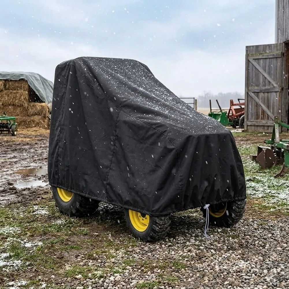 420D Oxford Cloth For tractor Cover Waterproof Snowproof Dust Resistant Fit Most For tractors Size 259x79x128cm Black