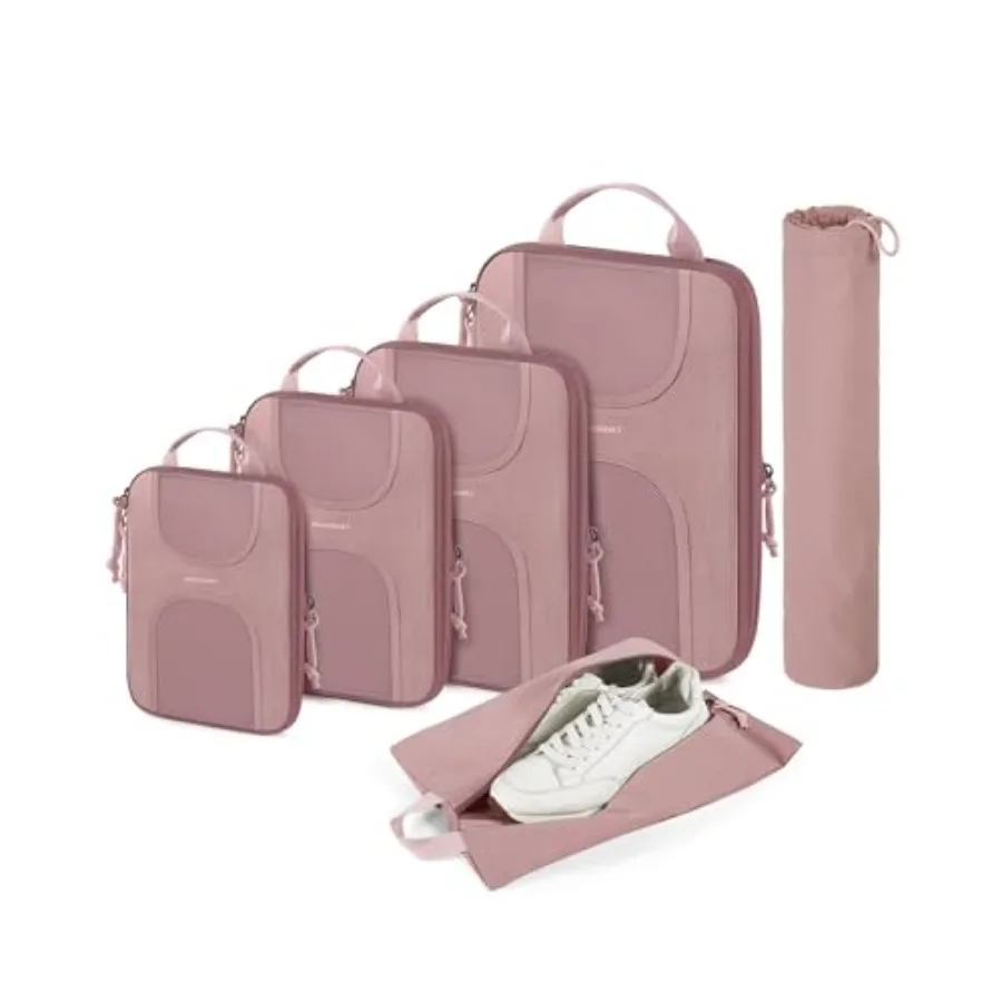 

Набор из 6 компрессионных упаковочных кубов для путешествий, легкие органайзеры для чемоданов с функцией сжатия, в ассортименте