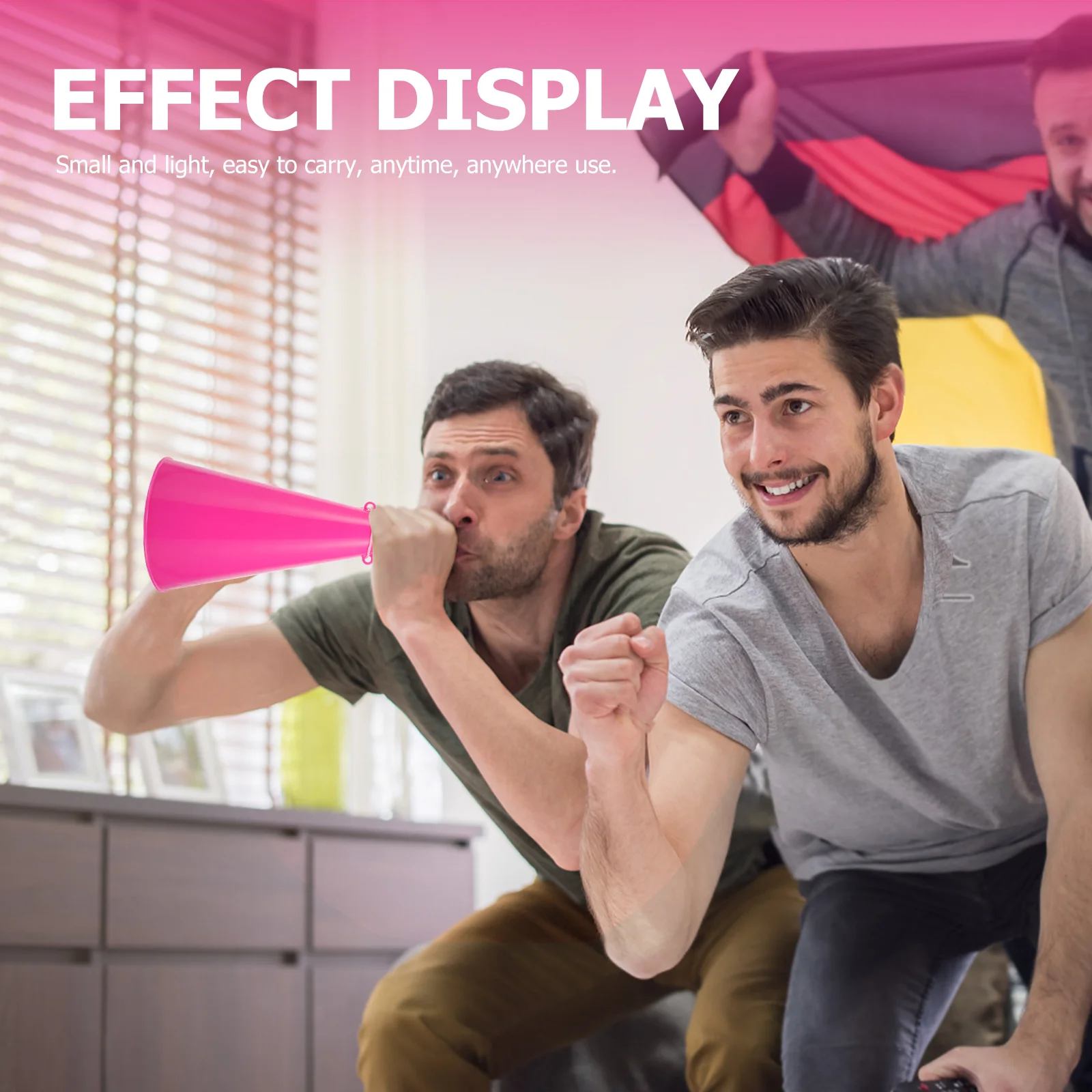 스포츠 응원 경적 어린이 미니 마이크 호의 플라스틱 파티 확성기 트럼펫 장난감