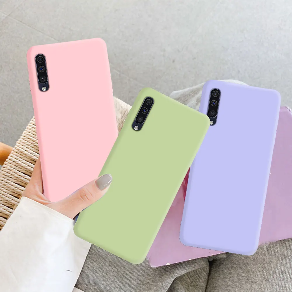 For Samsung A50 A50S A30S A70 Phone Case Liquid Silicone TPU Back Cover For Samsung Galaxy A 50 A50s Phone Fundas