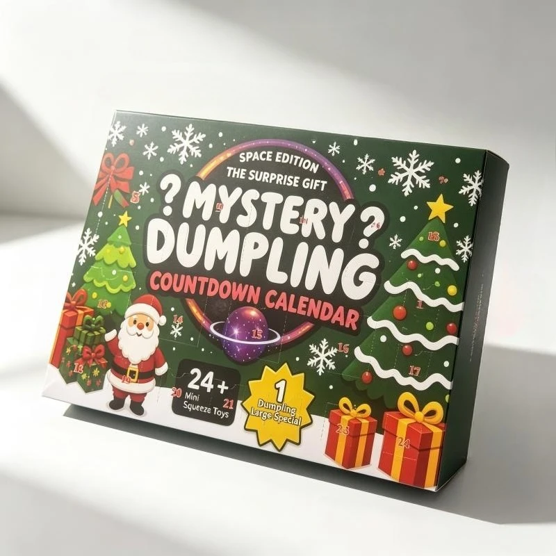 New 2026 Christmas 24 Mysterious Pinch Music Calendar, Random Styles, Colors, Squeezing Toys, Countdown, Stress Relief Gifts