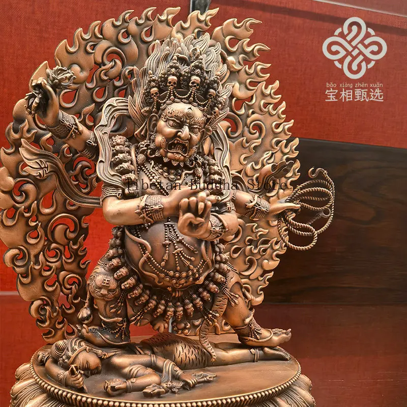 Four-armed diamond hand pure copper gilt Buddha statue purple copper treasure selection s1 Tibetan tantra Buddhist hall