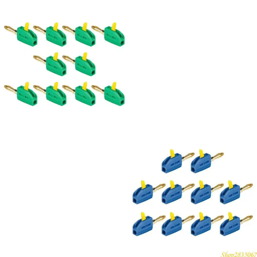 

10 шт. практичные прочные штекеры типа «банан» 32А, быстрое соединение, позолоченные контакты, удобные для использования в 831F