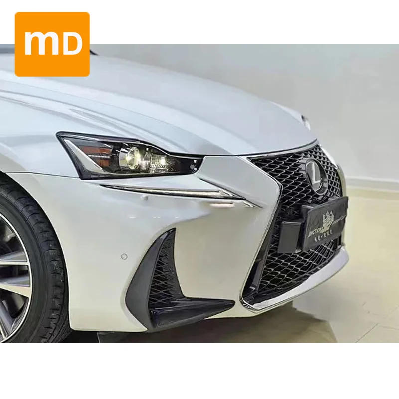 Gloss Black Honeycomb Radiator Grilles Front Bumpers For 2017 Lexus IS300/200/250 Body Kit Guard Car Accessories Upgrade