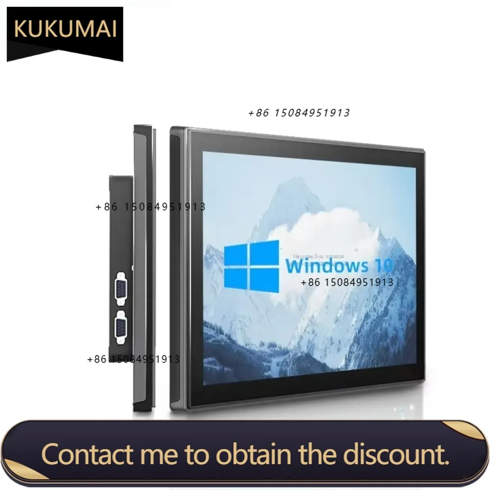 15-Inch Capacitive Waterproof Embedded Fanless Touch Screen All-in-One Tablet Wall Mount Vesa Mount Serial PC Wall Mount