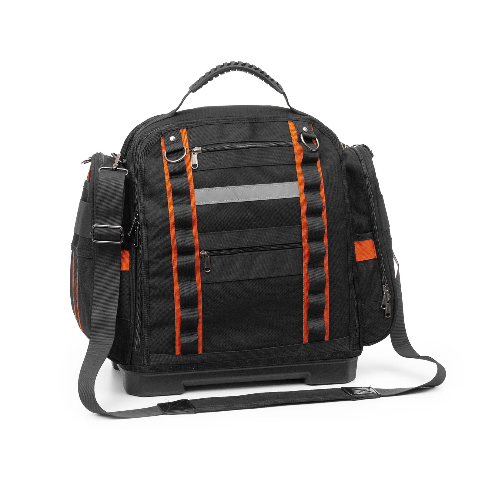 Portable tool bag, portable single-shoulder tool storage bag with thick and wear-resistant adjustable shoulder strap for tools