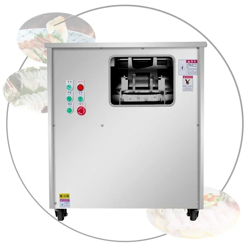 Commercial Fish Fillet Machine Salmon Sashimi Oblique Pickled Fish Slicer Machine Carp Salmon Pig Liver Slicing Machine