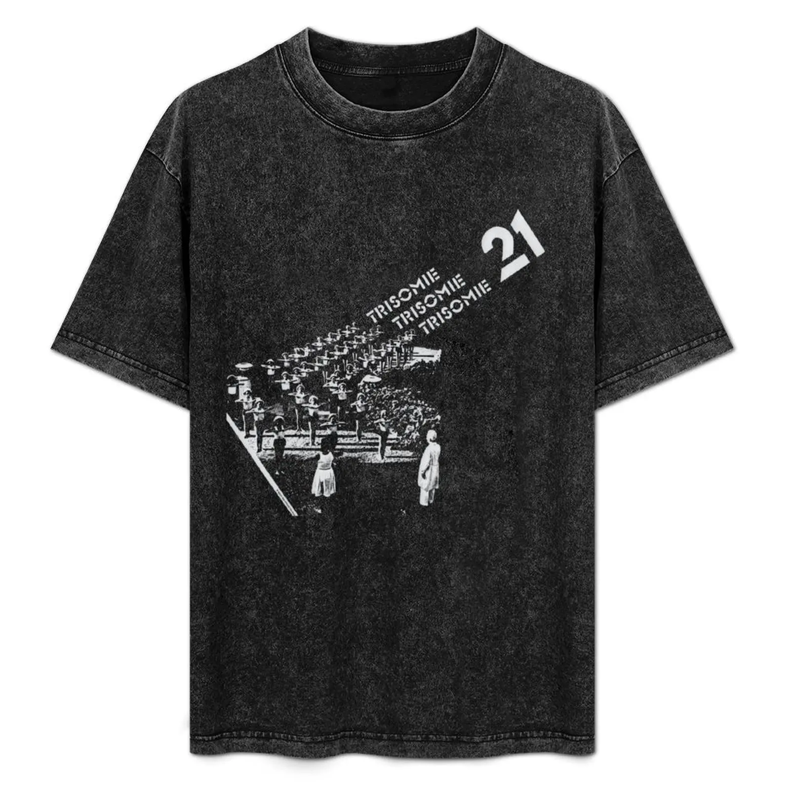 

Trisomie 21 T-Shirt hippie clothes summer 2025 basketball graphic tees Men's clothing