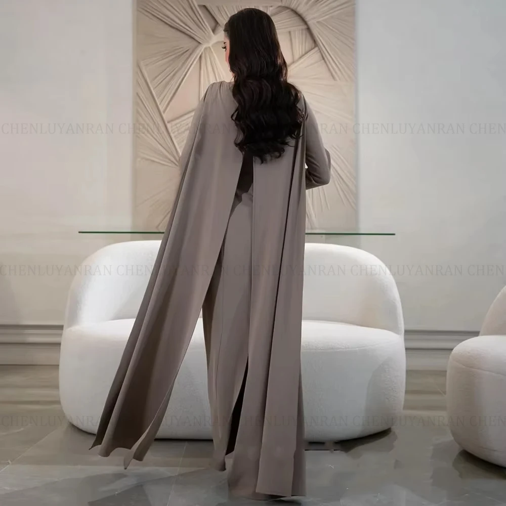 몰리사 우아한 공식 행사 드레스 2025 맞춤형 뉴저지 크리스탈 비딩 시스 플로어 기장 파티 프롬 이브닝 가운