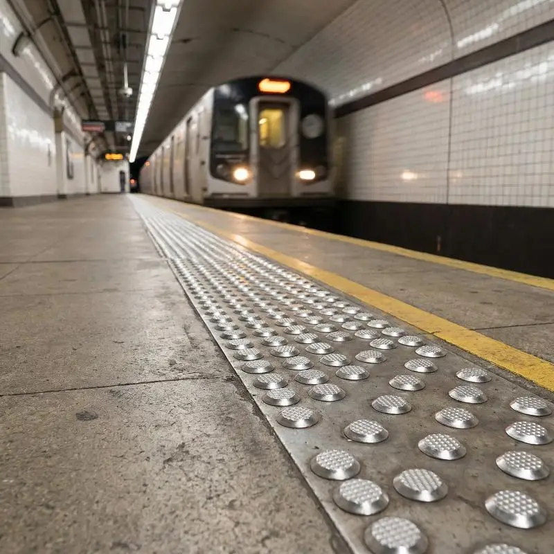Tactile Nail 304 Stainless Steel Antislip Road Markers Highly Visible Studs for Pavement and Sidewalk Zones