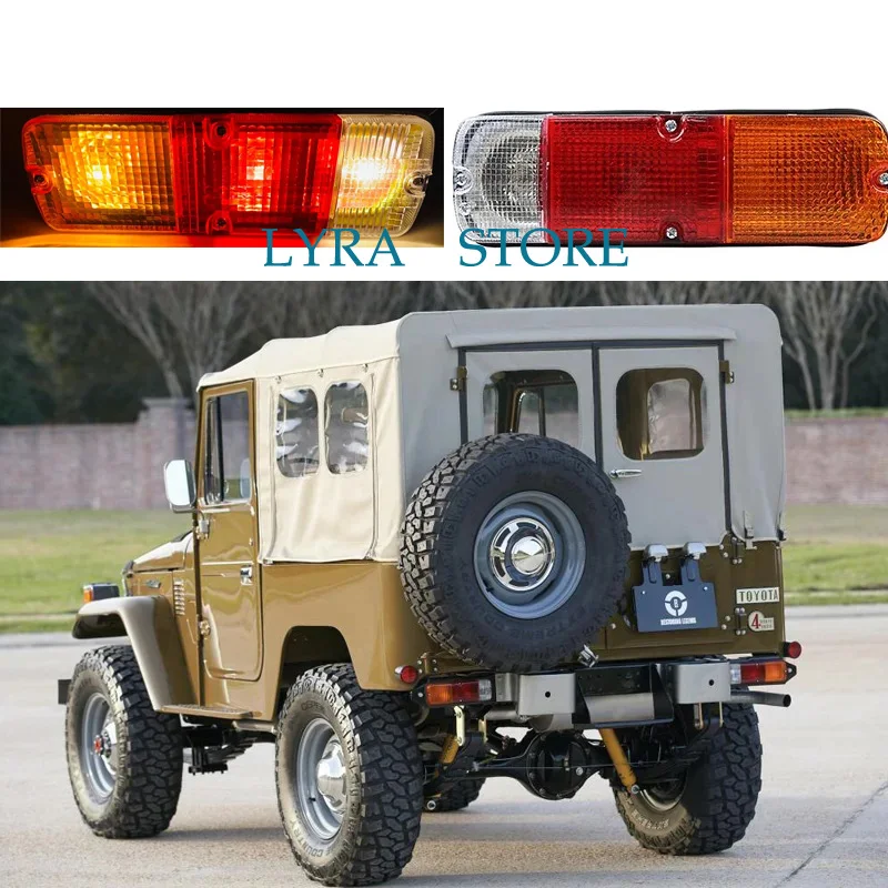 2 PCS LEFT AND RIGHT FIT 1965-1984 TOYOTA LAND CRUISER BJ42 FJ40 FJ45 HJ47 REAR TAIL LIGHT