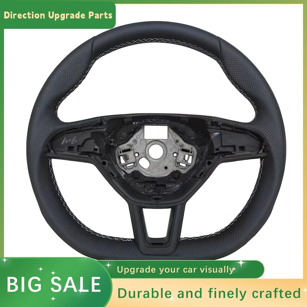 For SKODA Superb multifunctional semi perforated flat bottomed sports steering wheel 2018-2023