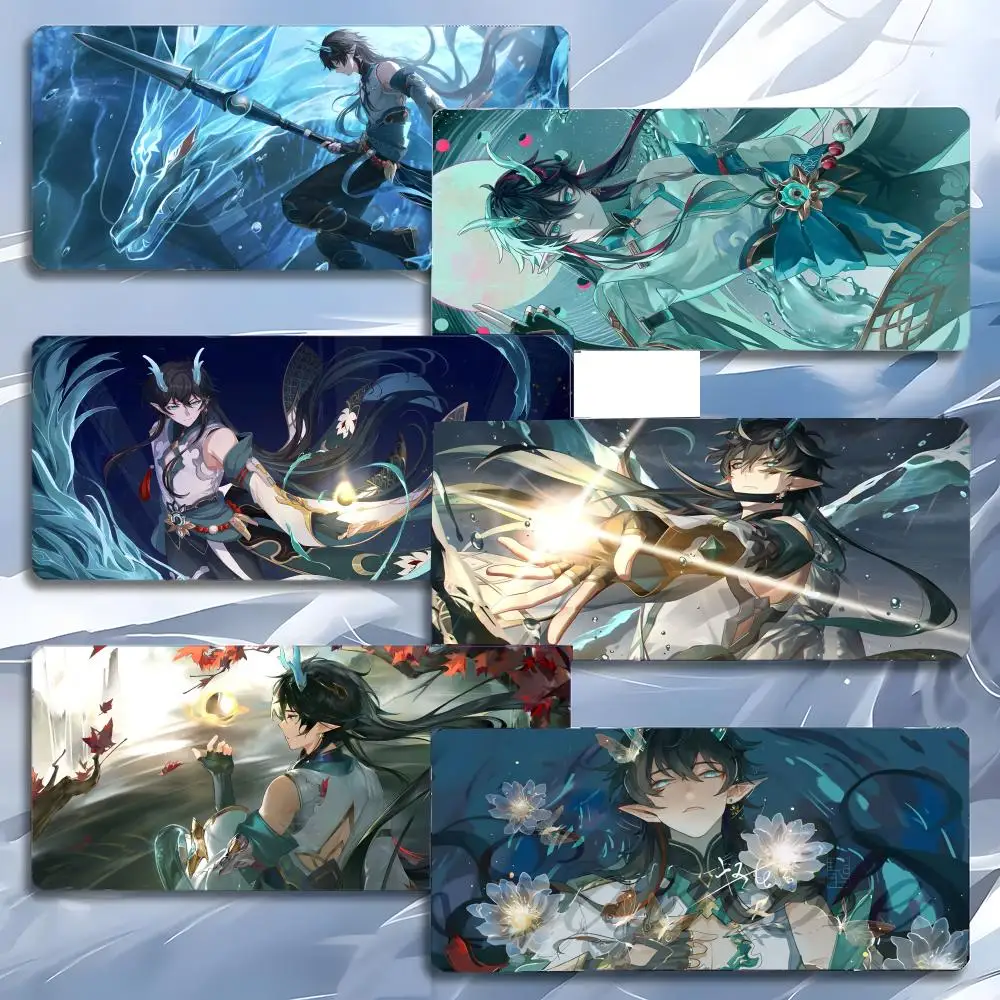 GameCharacter Calm H-Honkai Star Rail D-Dan Heng Mouse Pad Mousepad Large Gaming LockEdge Thickened PC Table Desk Mat