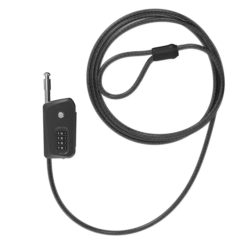 CGDS-6Ft Python Cable Lock Bicycle, Scooter, Trail Camera Locking 4 Digit Combination Padlock