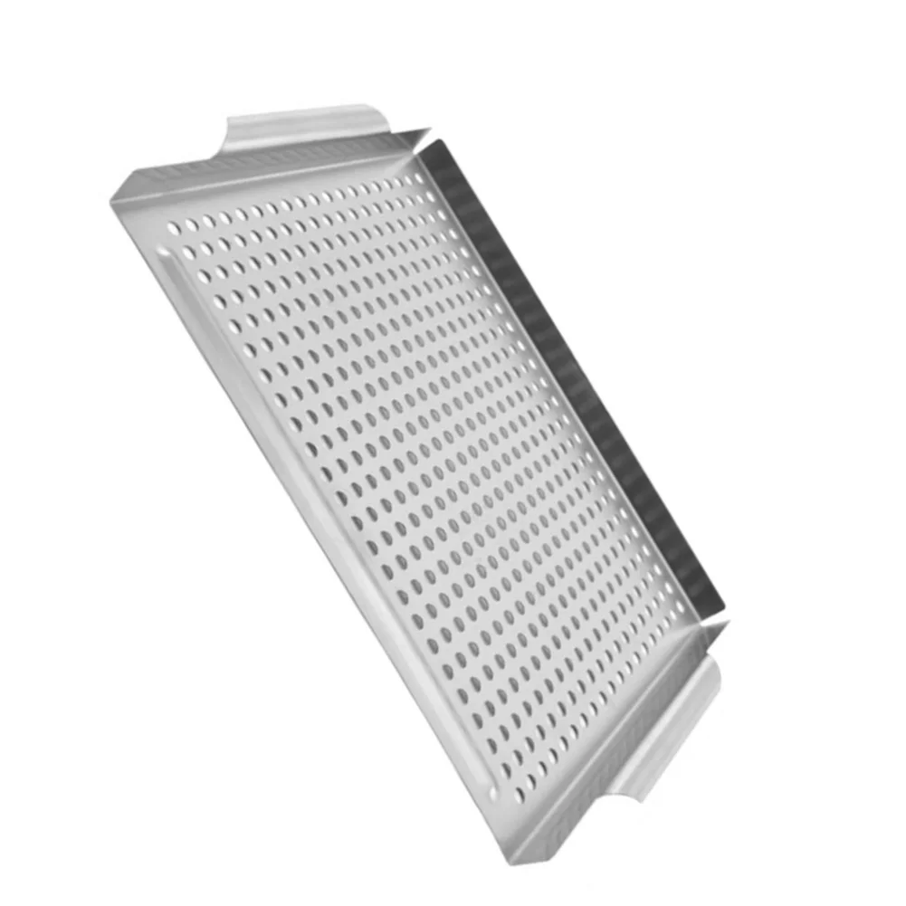 Food Safe Stainless Steel Grill Pan for Use on Multiple Grill Types Including Charcoal Electric and RV Mounted Units