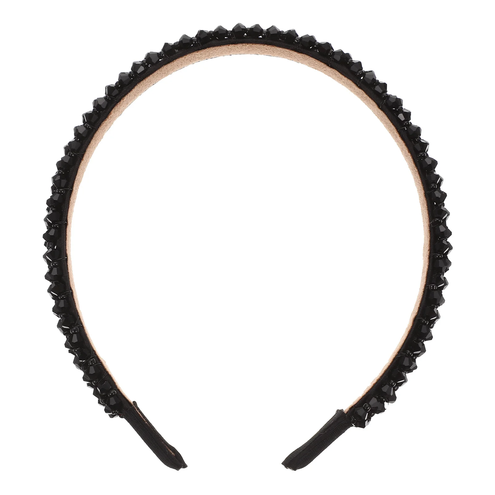 

Crystal Beaded Headband For Women Elegant Delicate Double Band Fashion Headdress Girl Haircut Decor Hair Styling Tool