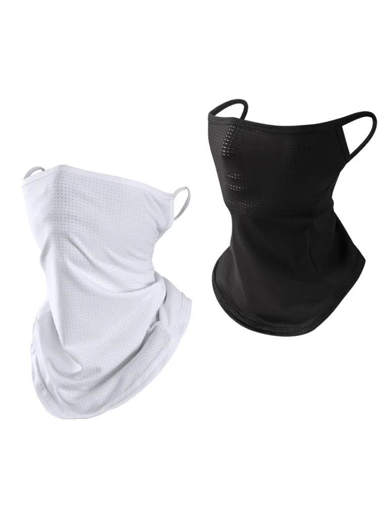 AliExpress Men Summer Sports Black Mesh Ice Silk Bandana Running Tube Scarf Hiking Ski Fishing Hunting Cycling Snowboard Soft Scarves Women