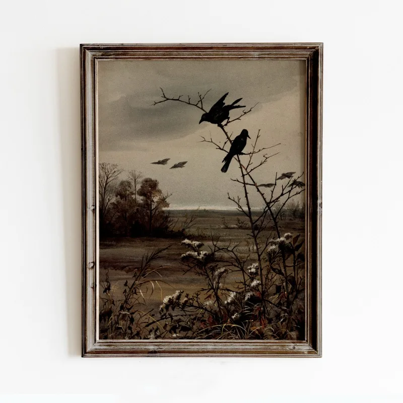 الظلام الأكاديمية خمر مودي الفيكتوري الملصقات والمطبوعات حائط لوح رسم صورة فنية لغرفة المعيشة ديكور المنزل