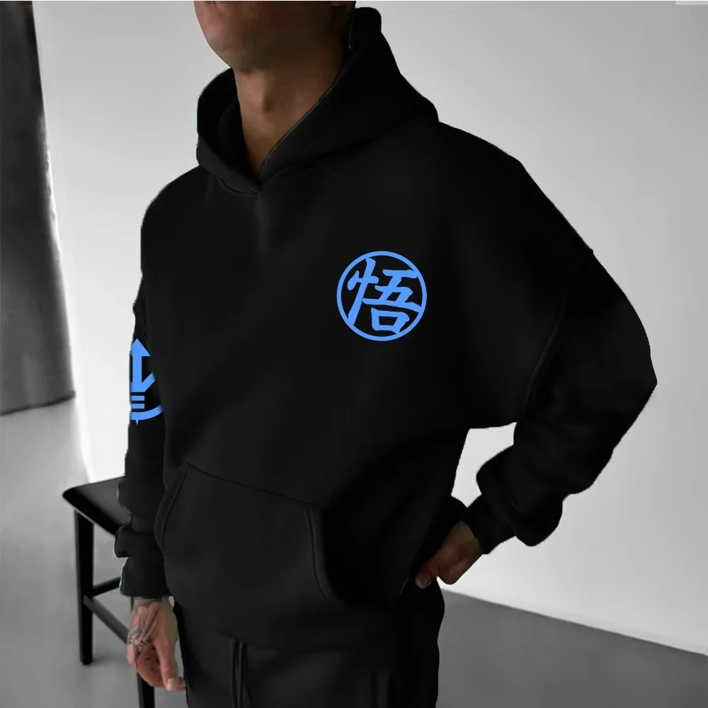 Dragon Ball – sweat à capuche pour hommes et femmes, transformé en Wukong, vêtements décontractés Parent-enfant, automne et hiver