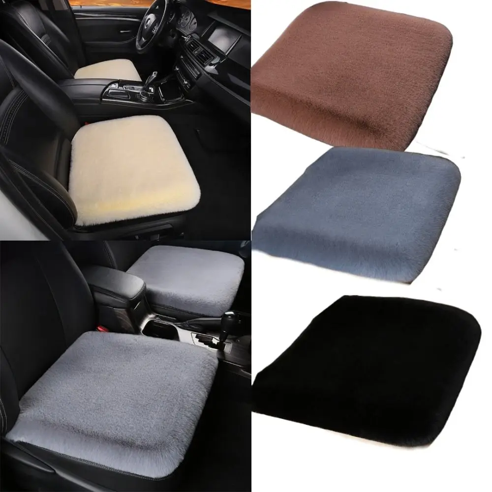Soft Front Chair Warm Car Cushion Car Seat Cover Seat Protector imitation rabbit fur