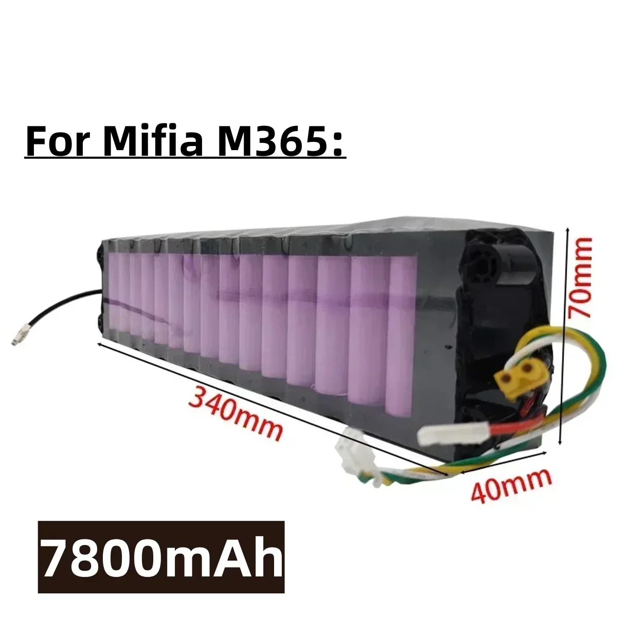 Li-Ion Battery (36V, 18000mAh, Waterproof, Bluetooth) Compatible with Xiaomi Mijia M365 & Other Electric Scooters