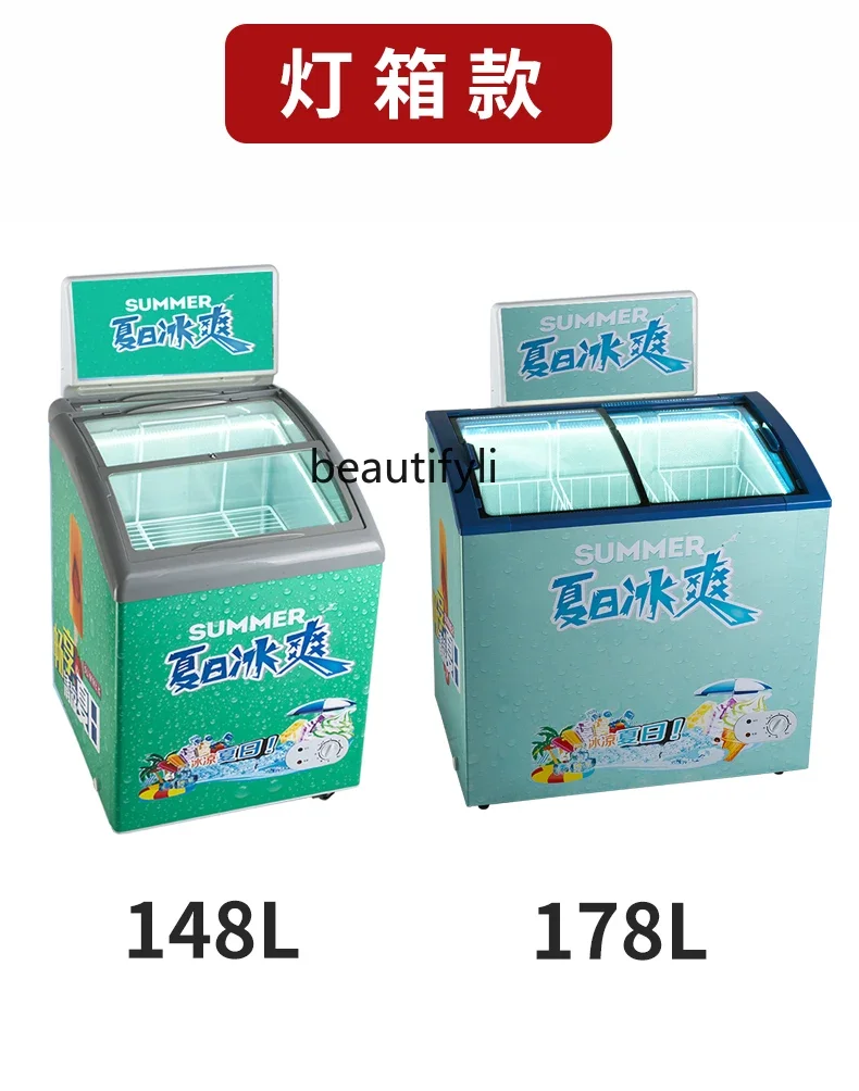 

A01 Витрина для жареного йогурта толстой огранки, витрина для мороженого, морозильная камера для твердого мороженого