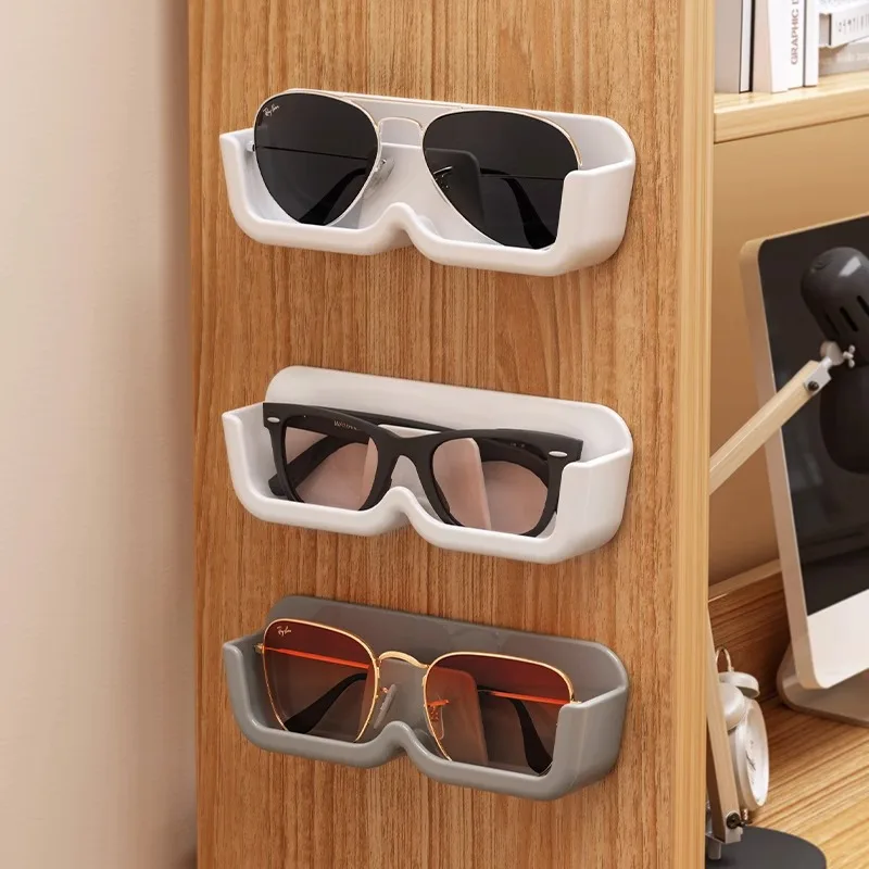 1PCS Eyeglasses Organizer Rack Wall Mounted Sun-glasses Display Holder Wardrobe Decoration Storage Box Sunglass Organizer