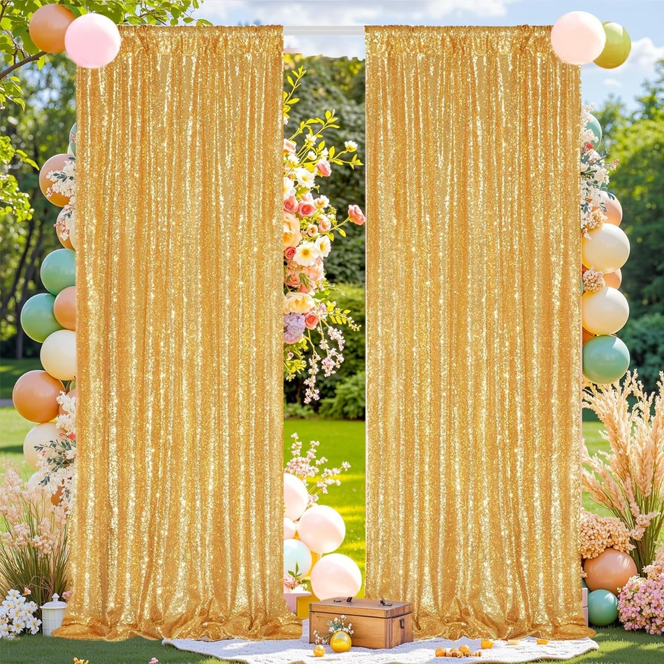 Cortinas de Lentejuelas Platea - Sequin Fabric Panel reseña y precio