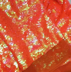 Sweet Orange Super encryption sequin fabric dress dance dress sequin fabric