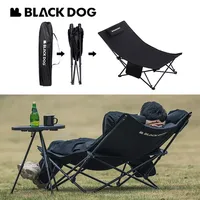 Naturehike BLACKDOG Folding Lounger Chair Recliner Camping Outdoor Beach Office Nap Bed Lying Leisure Lazy Chair with Pillow
