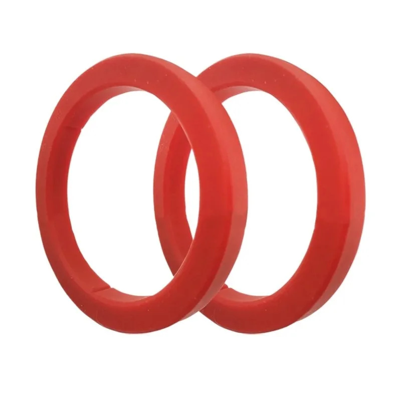 10 PCS Red Round Silicone Gasket Ring, Waterproof High Temperature Silicone Seal Gasket with Notch Replacement Parts