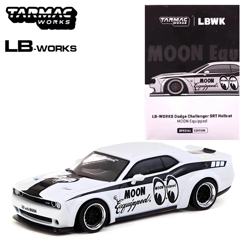 Tarmac Works 1/64 LB-WORKS Dodge Challenger SRT Hellcat MOON Equipped Alloy Toy Motor Vehicle Diecast Metal Model Gifts