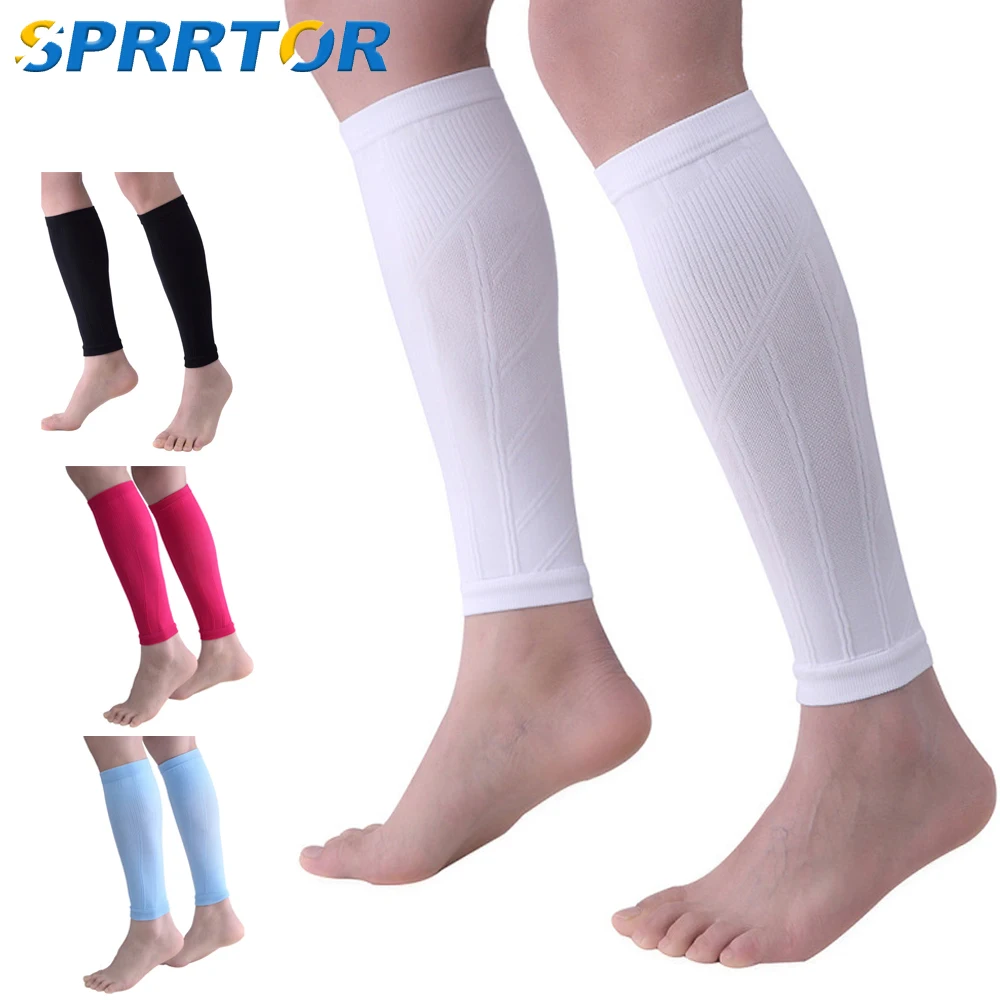 1Pair Calf Compression Sleeves For Men & Women -Leg Compression Sleeve-Footless Compression Socks for Shin Splint &Varicose Vein