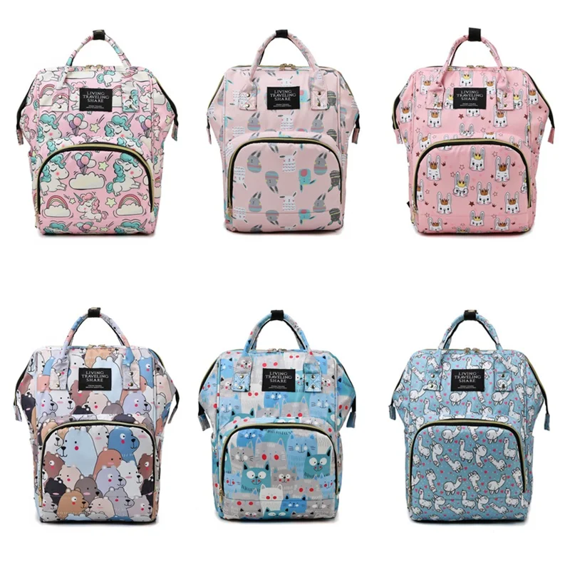 Fashion Mummy Maternity Nappy Diaper Backpack Bag Travel Backpack Mummy Backpack Multi-function Waterproof Outdoor Diaper Bags