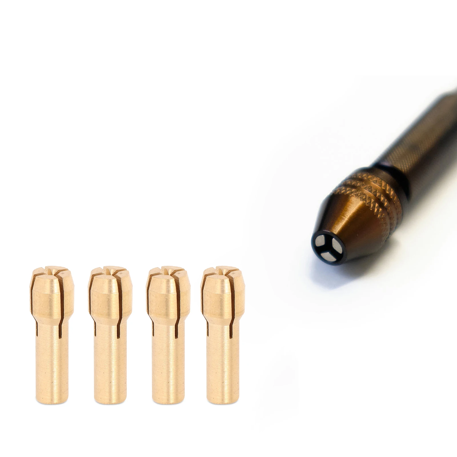 

10pcs Electric Grinding Set Drill Tool Holder Collet Kit Copper Material Four Jaw Chuck Design Easy Installation Wide