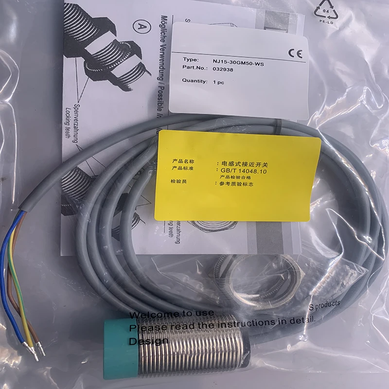New Proximity Switch Sensor in Stock NJ15-30GM50-A2 NJ15-30GM50-A2-5M Reliable Gold Seller One-year Warranty