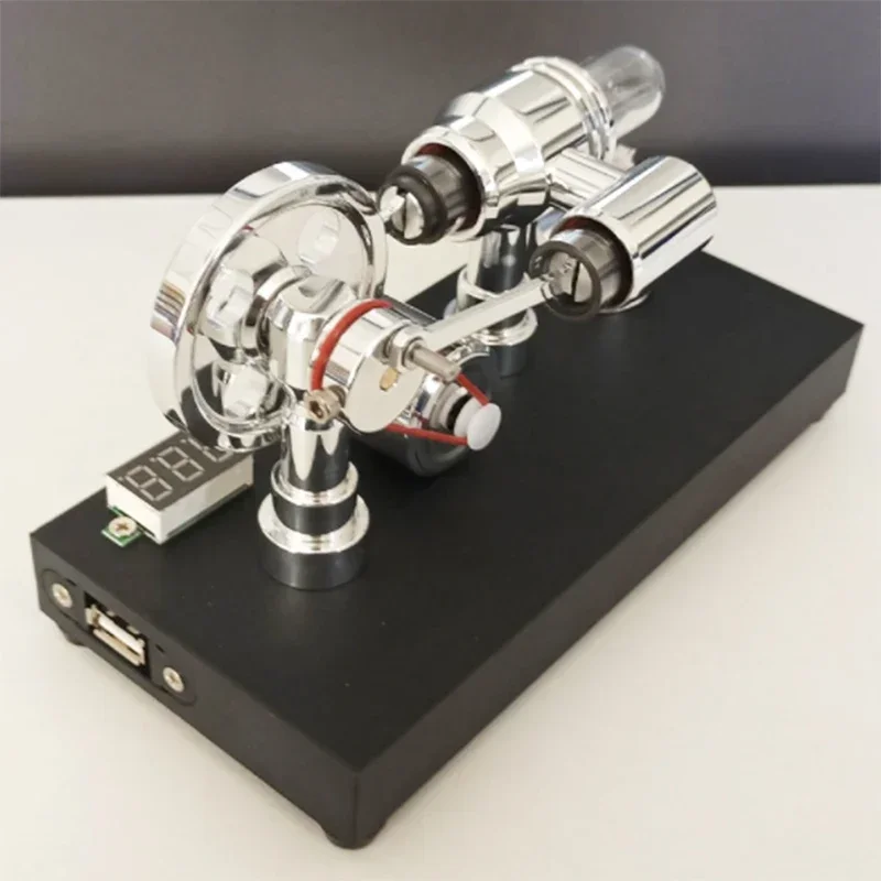 Stirling Engine Generator Model DIY Physics Experiment Power Generation Model Creative Gift Toy Engine